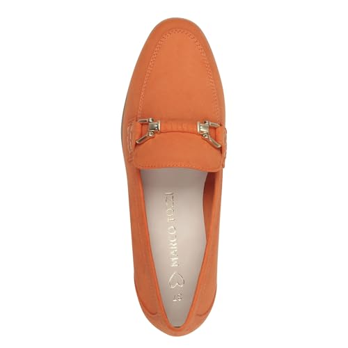 Image of Marco Tozzi Women's Damen Slipper 2-24237-44 Loafer, Orange, 9.5 US