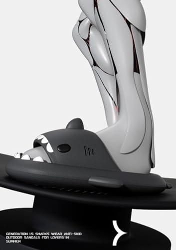 Generic Shark Swell Chanclas, Sharky Chanclas, Shark Flip Flops, Shark Slides Cloud Slippers for Men Women2