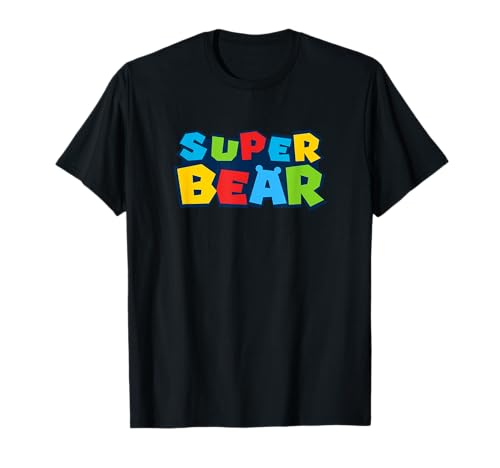 Gay Bear Shirt with Bear Pride Flag Super Bear Gay Daddy T-Shirt