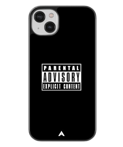 Image of Premium Explicit Case for iPhone 13 Soft-Touch Metal TPU Back Cover, Shockproof, Designer, Aesthetic Mobile Phone Case (Glossy Finish)