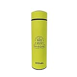 🟡{Ligera y práctica} Botella termo de acero ligera: altura: 22 cm, diámetro: 6.5 cm. Capacidad: 400 ml. Ideal para llevar en bolsas de ejercicios, bicicletas y mochilas, para caminatas, clases de yoga, viajes de larga distancia o cualquier otra actividad al aire libre.