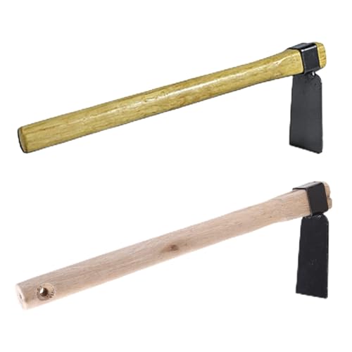 CVZJ Herramienta portátil de jardín de 35 cm, con mango de madera, herramientas de jardín