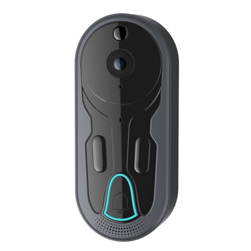 Qichill Videoportero inteligente Wi-Fi, interfono de voz inalámbrico, monitor con cámara para visión nocturna HD 1080P