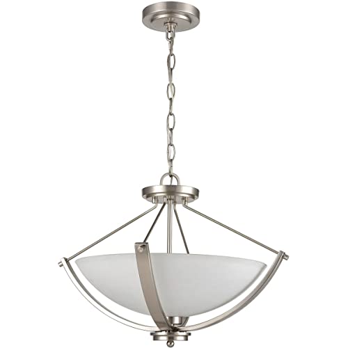 Thomas Lighting Cn170382 Semi Flush Mount, 20W X 20D X 12H, Brushed Nickel #TOP1