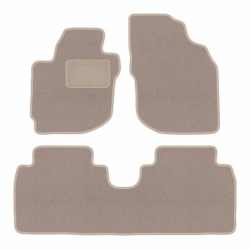 Tapis de voiture beige sur mesure contre l'usure de votre Mazda