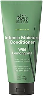 Urtekram Conditioner - Wild Lemongrass - Normal Hair - 180 ml, Vegan, Organic, Intense Moisture, Natural Origin