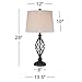 Franklin Iron Works Annie Traditional Rustic Farmhouse Table Lamps 28