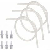 Milchschlauch und Nippelverbinder Kit für Espressomaschinen: 3 Silikonschläuche + 6 Nippeladapter für Z5 Z6 Z7 Z8 Vollautomaten