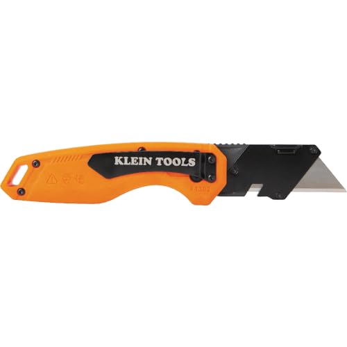 image for Klein Tools 44302 Folding FLICKBLADE Utility Knife with Side Release B