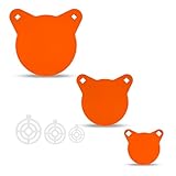 Kryonix AR500 Steel Gong Target Set, Shooting Targets for Outdoor Shooting Practice, Metal Silhouette Pack with Metal Chains