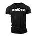 GYMTIER Power - Camiseta Musculación | Hombres Camiseta Gimnasia Ropa Entrenamiento