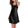 Vlazom-Camisones-Sexys-Mujer-de-Saten-Camisones-de-Mujer-con-Correas-Ajustables-Camisola-Mujer-Dormir-con-Cuello-en-V-Combinacion-Interior-Mujer-Vestidos-Ligero-y-Suave-S-XXL