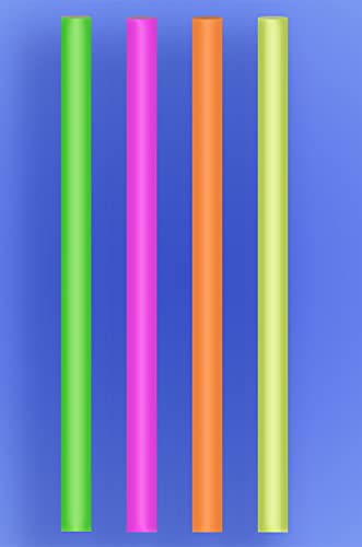 Pack de 150 pitillos Giant NEON 12 pulgadas miniatura 4