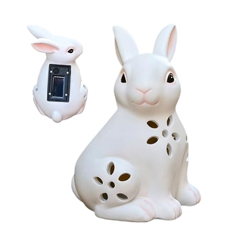 Décoration solaire de jardin lapin pour éclairage de parterre - 2