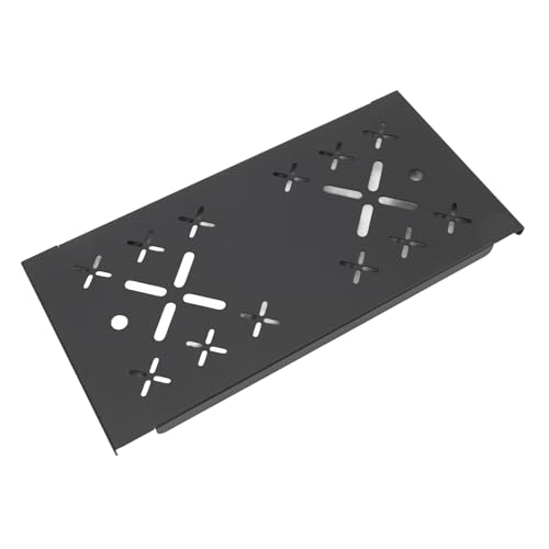 FILFEEL Aluminum Alloy Travel Storage Box Board, Coffee Table Board for 50L Camping Storage Box, Lightweight with Strong Load Bearing Capacity, Easy Installation, Black Sandblasting,