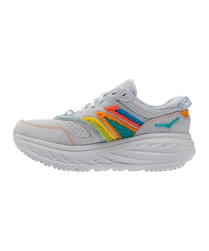 Hoka One One Bondi L Embroidery, Scarpe Da Escursionismo Unisex-Adulto, Arctic Ice/Atlantis, 44 Eu - 2