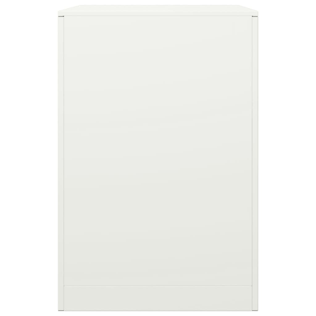 Brennholzregal Weiß Stahl 60x40x60 cm Kaminholzständer für Innenbereich Wohnzimmer Terrasse Garten Hof zur ordentlichen Lagerung von Feuerholz und Scheitholz neben Kamin Ofen