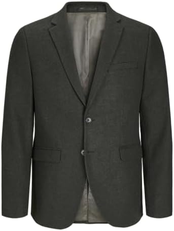Jack & Jones Jprbushwick Harry Blazer Slim Fit, Slate Black/Checks: slim fit, 52