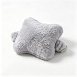 Gray Plush Wrist Rest Cushion,Soft Wrist Support Pillow for Computer Mouse Keyboard, Cute Fluffy Wrist Pad for Office Desk Gaming