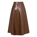 Coupe : Cette jupe d'hiver en cuir est tendance et ajustée. Elle peut être portée avec des chemises, des pulls, des vestes, des manteaux, des bottes, etc. Elle met en valeur votre silhouette ultra sexy et chic.