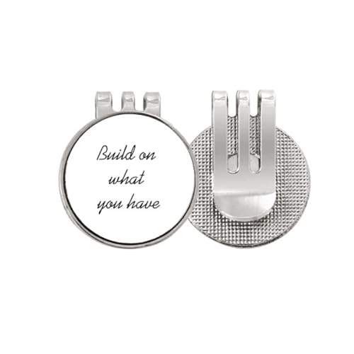 Marqueur de balle de golf magnétique en émail Build On What You Have