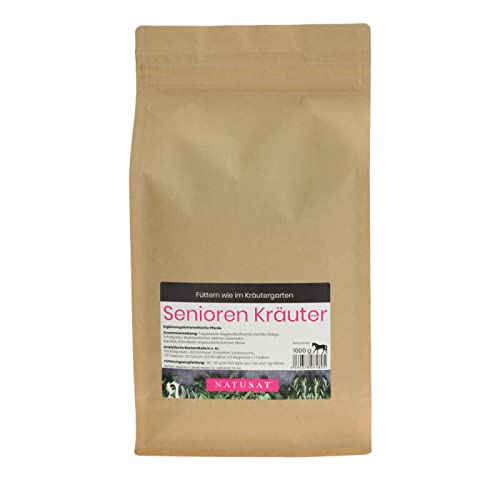 Natusat Hierbas Mezcla Senior Hierbas 1000 g - Vieja Caballos - con Escaramujo Frutas, manzanilla, Ginkgo Cover