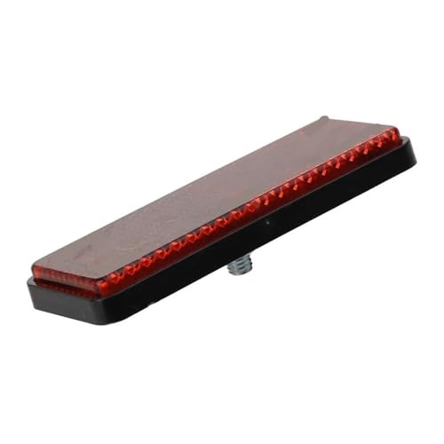 Placa reflectante rectangular roja para evitar accidentes en moto 4