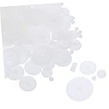 WOONEKY 1バッグプラスチック製ギアバッグ 子供用おもちゃの車ロボット用 多目的手芸み立てギア 小さなコンパクトギア クラフト遊び道具 ウォームギア付き