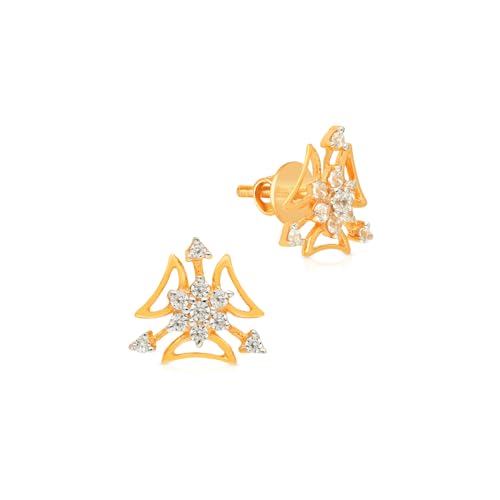 Malabar Gold & Diamonds 18kt Gold Earrings for Women | 18k Gold E...