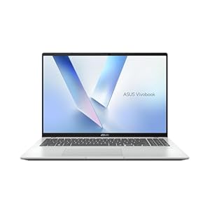 ASUS Vivobook 16 M1607KA-MB171W Copilot+ PC, WUXGA Notebook (AMD Ryzen AI 5 330, 16 GB RAM, 512 GB SSD, Radeon 820M, Windows 11 Home) Cool Silver - Tec.QWERTY ESP