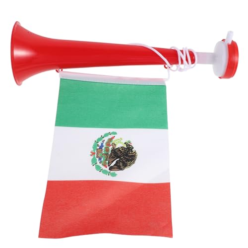 TOMETURE Sports Event Horn: Mexican Flag Football Game Horn Soccer Trumpet - Fan Cheering Noisemaker Party Blowout for Sporting Events Festivals