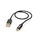 Hama Cavo Fabric Usb 2.0 A, Connettore Di Ricarica Usb C (480 Mbit/S, Nylon, 3 A, Placcato Oro, 1,5 M) Nero - 3