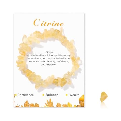 Vellivar Citrine Crystal Bracelet for Good Luck Cover