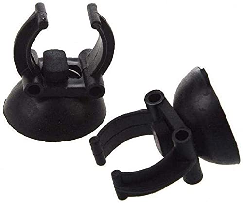 2 ventosas portátiles para acuario, calentador, mangueras, soporte de vidrio, color negro, 2,4 cm, práctico y profesional