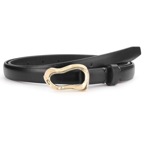 Women thin Leather Belts for Jeans Pants