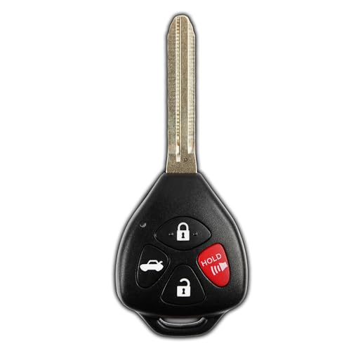 KeylessOption Key Fob Replacement for 2007 2008 2009 2010 Toyota Camry Corolla Keyless Entry Remote Remote Control, 4-Button HYQ12BBY 4D67, Locksmith Required