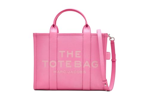 Image of Marc Jacobs The Leather Medium Tote Bag Petal Pink One Size
