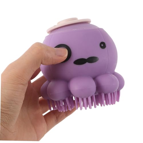 Cepillo de baño para mascotas ergonómico para bañar perros sin tirones de pelo 4