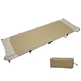 TIMBER RIDGE キャンプベッド ジェットコット【20秒展開・パーツ組立不要】 折りたたみ L205.7*W67.6*H15cm 耐荷重102kg キャンプコット きしみ音ない コンパクト 持ち運び簡単 沈み感ない 安定感