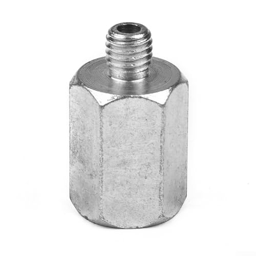 1 adattatore da M10 a M14 per smerigliatrice angolare e lucidatrice, convertitore di interfaccia per punte da trapano filettate con compatibilità da M10 x 0,5 mm a M14 x 2,0 mm, struttura in metallo