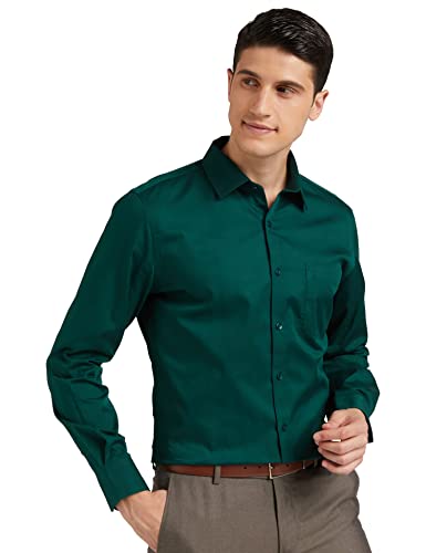Amazon Brand Symbol Men’s Solid Cotton Slim‑Fit Formal Shirt – Plain Full‑Sleeve (66 % Off)