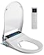 Smart Bidet Toilettensitz mit Düse, Japanische Toilette Sitz Beheizbare Klobrille, Dusch WC mit Automatischem Deckel und Aromatherapie, Elektronisches Bidet mit Warmwasser, Trockner und Nachtlicht