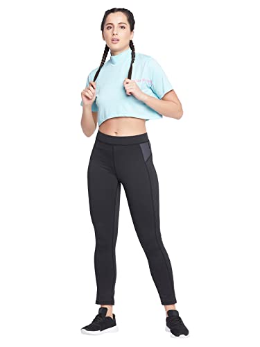 Image of Clovia Women's Comfort-Fit Active Crop Top - Yellow
