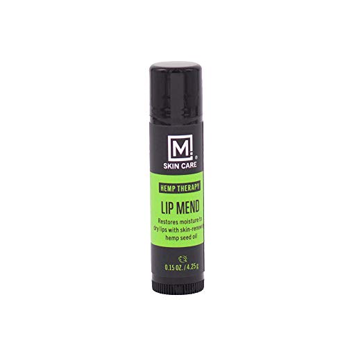 M. Skin Care Hemp Therapy Lip Mend Balm For Men, Refreshing Peppermint, Shea Butter, Cruelty Free #TOP1