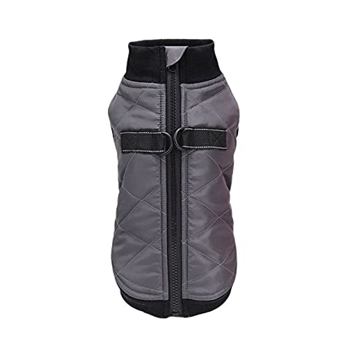JstDoit Manteaux et Vestes Chauds pour Chiens Harnais Gilet pour Animaux de Compagnie Vêtements d’Hiver pour Temps Froid Manteaux de Chiot pour la Marche en Plein air Cover