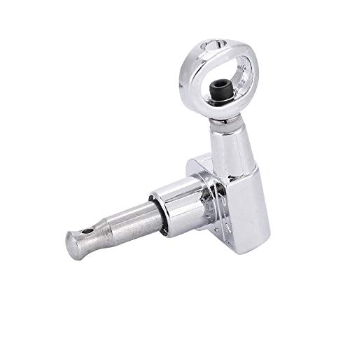 Pegs de afinação de liga de cobre e zinco, afinadores de guitarra para violão elétrico(Silver, 6 rig