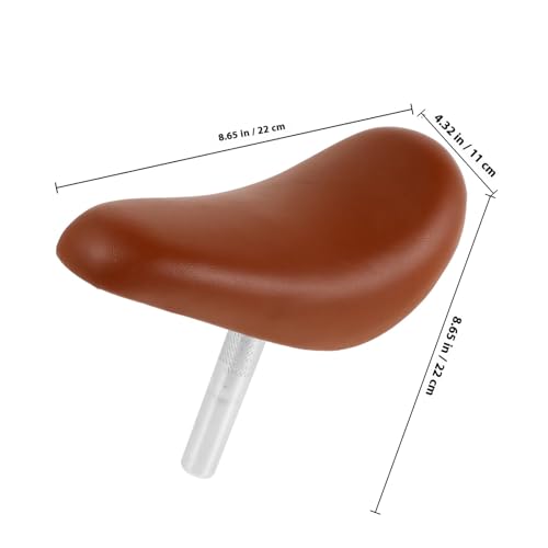 Asiento de bicicleta de PU marrón claro MERRYHAPY diseño ergonómico 2