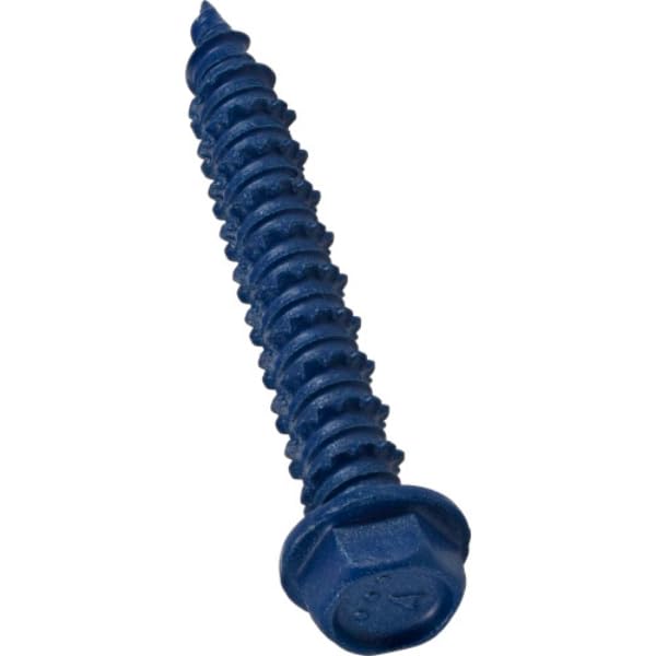 0.188 x 1.25 in. Power Pro Blue Hex Washer-Head Concrete Screw Anchors - Blue