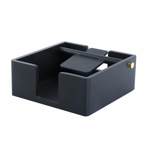 Natural Pine Napkin Holder for Table, Napkin Dispenser, Decorative Beverage Napkin Holder for Kitchen, Home,Bar (Black)