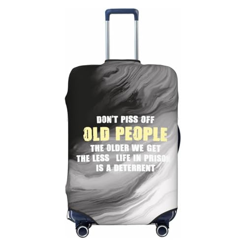 YVNUM Funny Old People Luggage Cover Medium